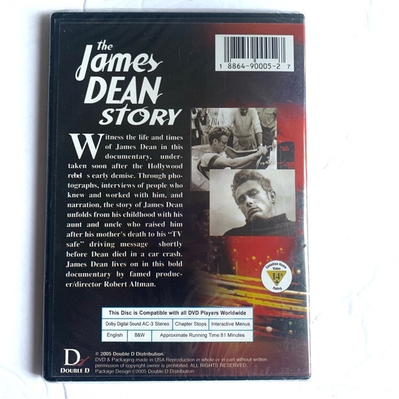 The James Dean Story Hollywood Dvd Classics - Picture 2 of 2